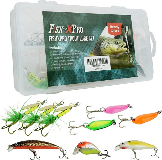 Fish-Xpro Forel Kunstaas Set - Plugjes - Spinners - Softbaits van Fish-Xpro — afbeelding 2