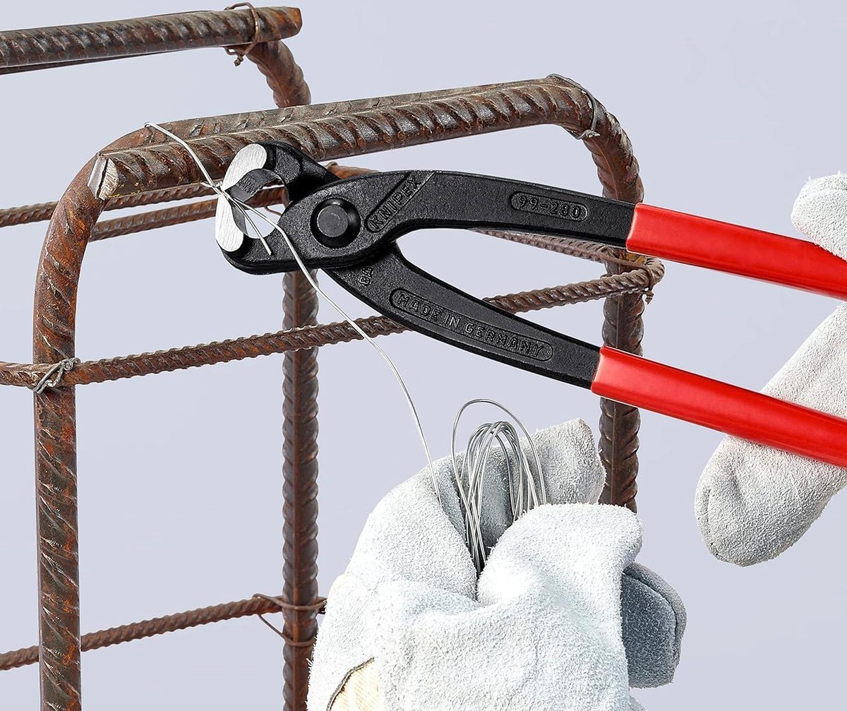 Pince De Mécanicien Knipex 200 Mm - Becs Coudés 45°, Gainée Noir