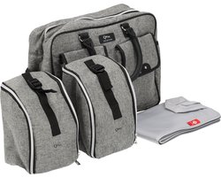 Qplay Luiertas Rugzak - Verzorgingstas Baby Tas - Grijs