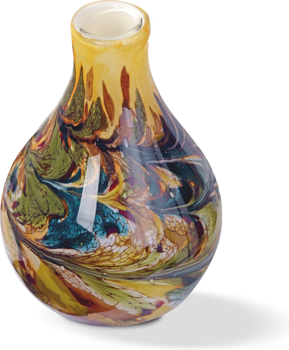Terroso Vaas, Glas, Handmade Mixed Colours, Hoogte 40 cm
