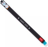 Legami - Uitwisbare Pen - Penguin - Inktkleur Turquoise - Navulbaar - Back to School