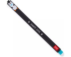 foto van Legami - Uitwisbare Pen - Penguin - Inktkleur Turquoise - Navulbaar - Back to School