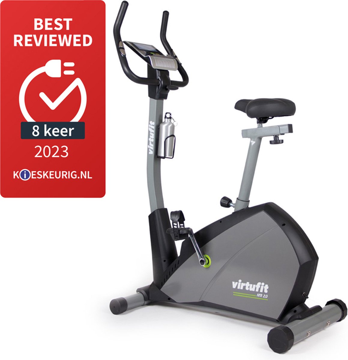 Afbeelding 2 van VirtuFit HTR 2.0 Ergometer Hometrainer - Fitness fiets - 24 programma's - Hometrainers - Hometrainer fiets - Lichtgewicht binnenfiets - Belastbaar tot 150 KG