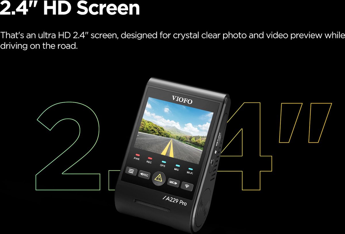 VIOFO A229 PRO - 4K Dashcam met GPS en WiFi thumbnail 2