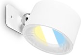 BRILONER Tari - Wandlamp Oplaadbaar binnen - dimbaar met touch - cct - draaibaar - met magneet - akku en draadloos - usb-c - wit