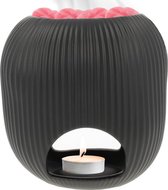 Scentchips® Oval High - Waxbrander - Geurbrander - Oliebrander - Wax Melts Brander - Aromabrander - Ook Geschikt Voor Essentiële Oliën - Geurolie - Waxmelts - Zwart