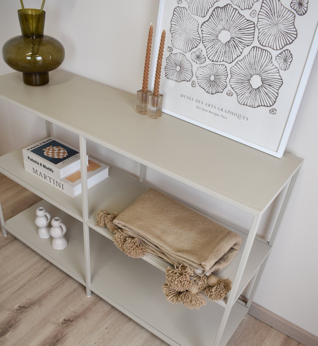 Dekentje - pompom deken beige – Ideaal als sprei voor je bed of deken voor op de bank - 150 x 200cm - Plaid woon- en slaapkamer — cadeau in Wonen & Interieur - foto 4