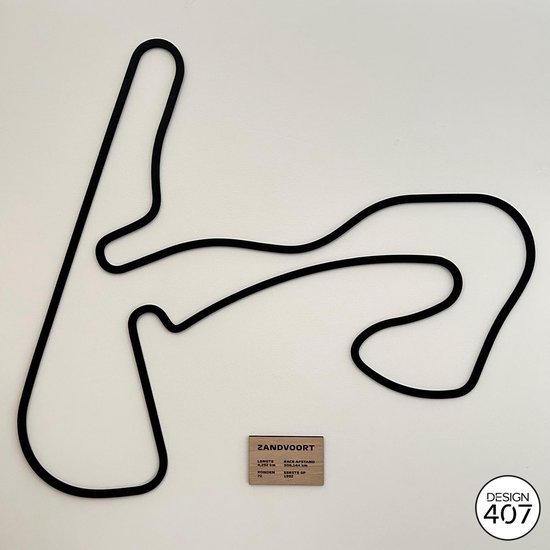 F1 Circuit Zandvoort M – 40 x 34 cm – Muurdecoratie