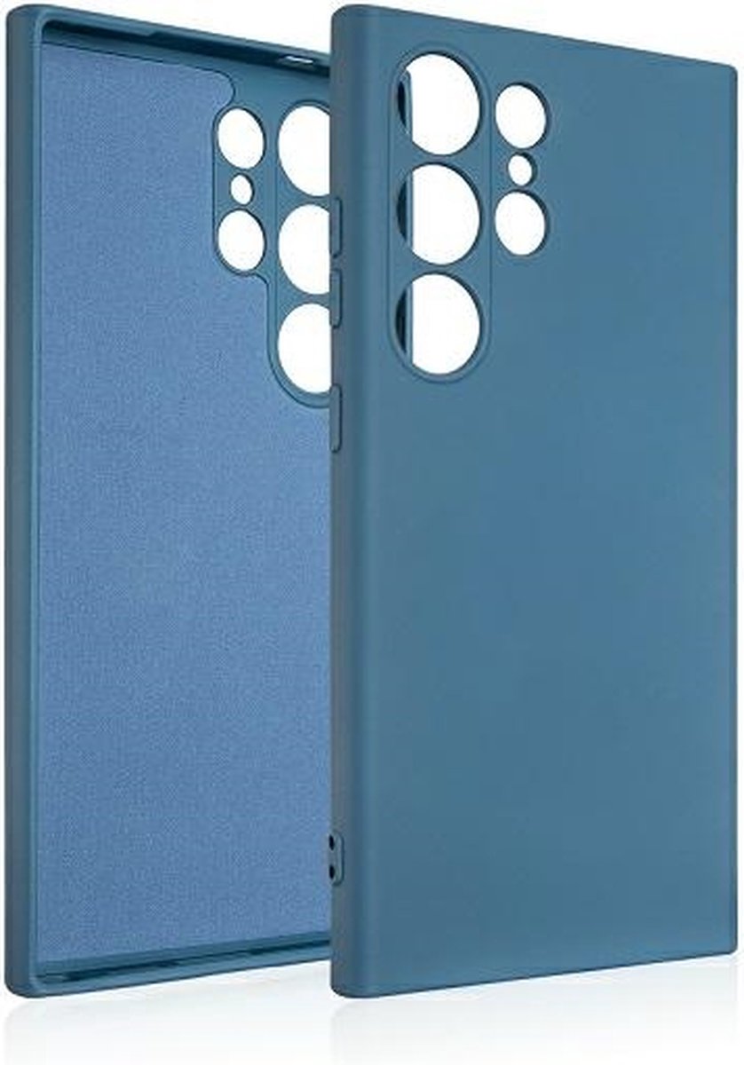 Beline Hoesje Siliconen Samsung S24 Ultra S928 blauw/blauw