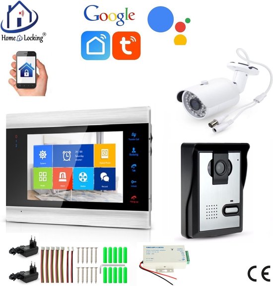 WIFI T-2105VC Videodeurbel met Binnen Scherm en Buiten - WIFI - €304,30