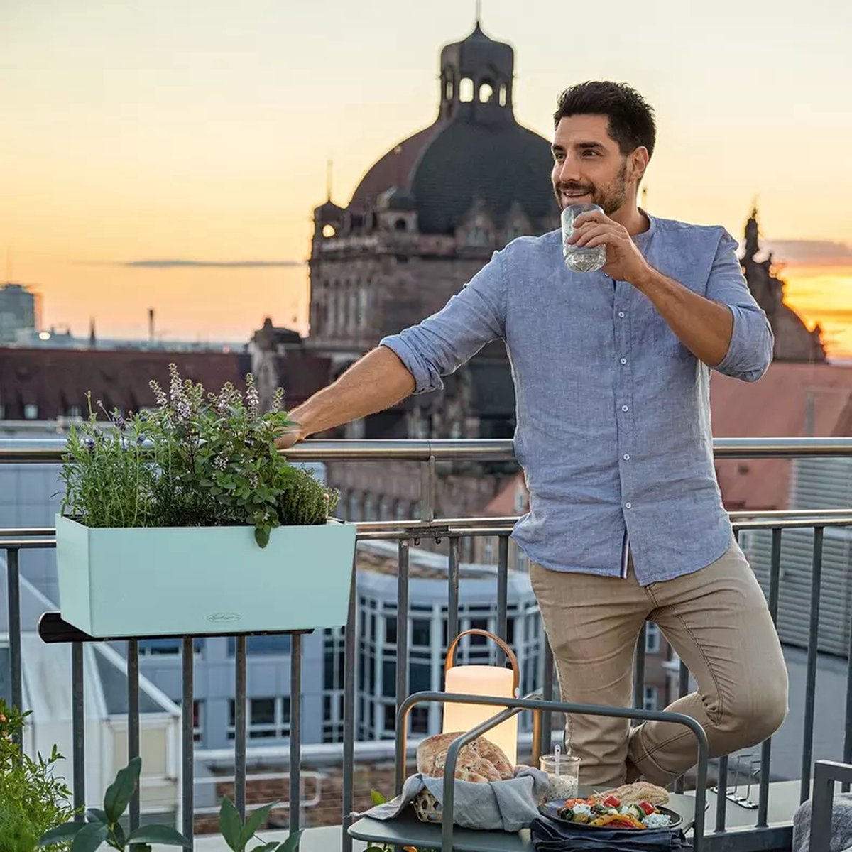Lechuza Balconera Color 50 - Jardinière - avec pot intérieur amovible