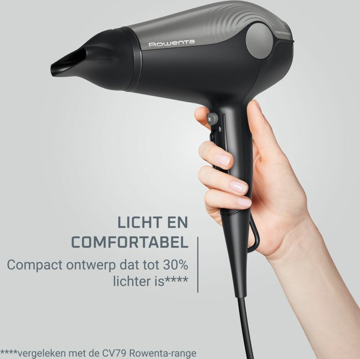 Rowenta Ultra Silence CV6430 - Föhn - Stille Haardroger - Ionische Technologie - 6 Instellingen - Zwart - 1800W — afbeelding 4