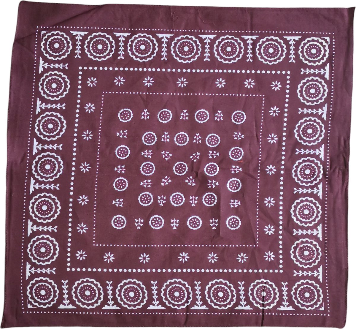 Goedkoopste Boerenbontzakdoek 48x48 cm Bruin - 10 Stuks