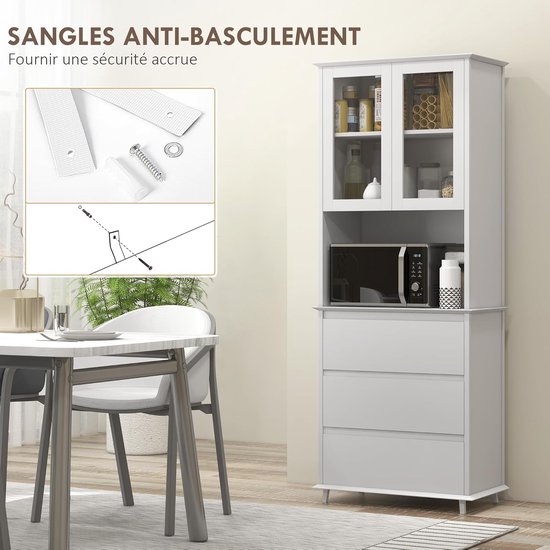 WOOOD Opbergkast Meggy 215 x 108cm - Dust