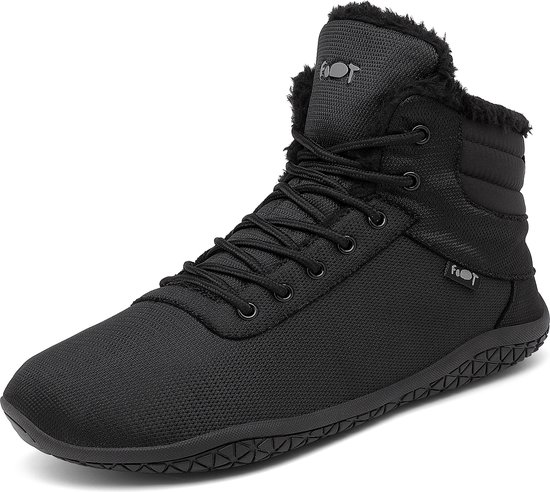 Geweo Winter Barefoot Laarzen Outdoor - Winterschoenen Heren Dames - Veterboots - Hoge Sneakers - Winterlaarzen - Heren Dames - Platte Zool - 40