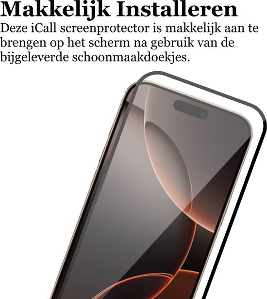 Coque adaptée pour iPhone 16 Pro Max - Protecteur d'écran Couverture Complète Glas & Appareil Photo - Antichoc Transparent avec Protège-coins Extra Coins