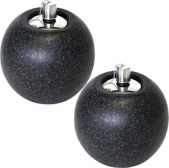 Esschert Design - Olielamp - bolvormig - terrazzo S - 16cm van Esschert Design — afbeelding 3