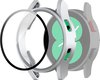 Watch case screenprotector - hoesje - gehard glas - geschikt voor Samsung Galaxy Watch 4 (40 mm) - donkerblauw