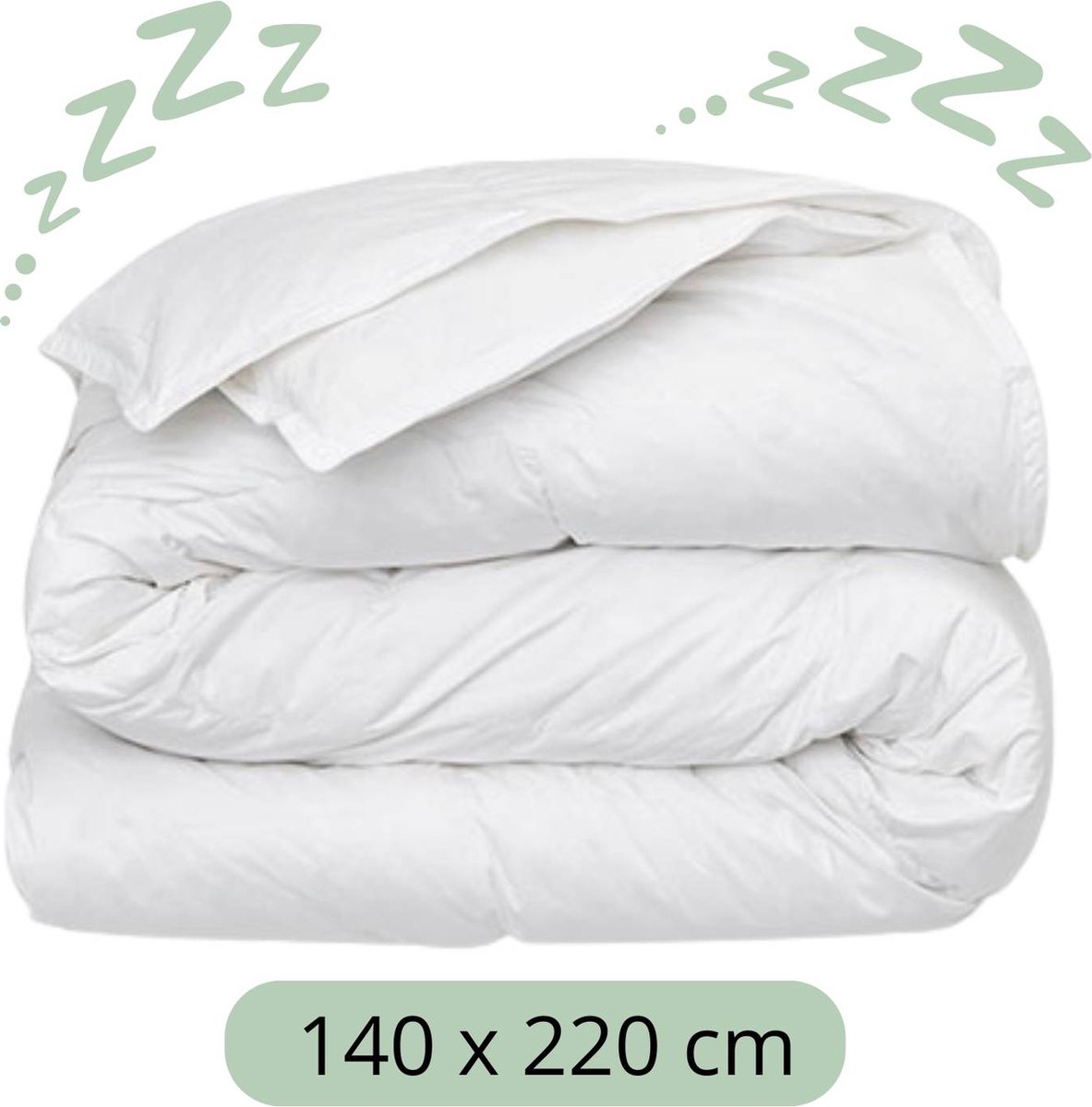 Sleeps Micro 4 Seizoenen Dekbed - Hotelkwaliteit - 140x220 cm - Anti Allergie - Comfort & Ademend - Eenpersoons - Zomerdekbed & Winterdekbed