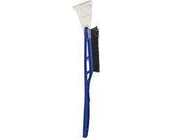 Ijskrabber - met borstel - 52 cm blauw - kunststof - Ruiten krabber - Auto accessoires - Winter