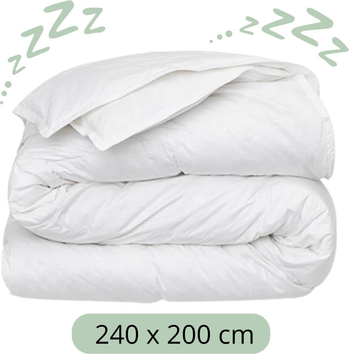 Sleeps 4 Seizoenen Dekbed 240x200 cm - Hotelkwaliteit - Anti-Allergie - Ademend - Microvezel - Lits-jumeaux