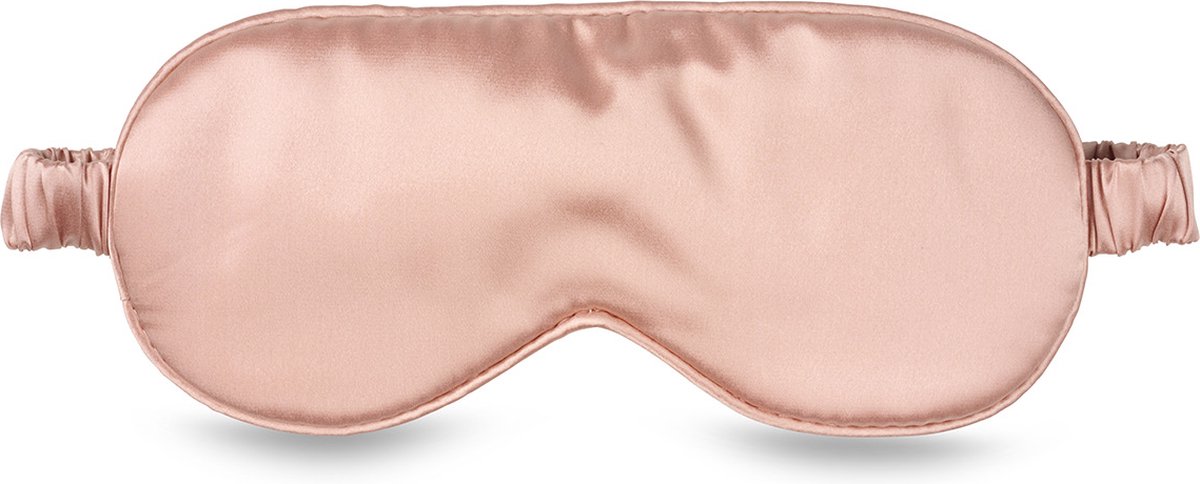 Bol.com Beauty Pillow® Luxury Silk Mask - slaapmasker - 100% pure Mulberry zijde - 22 momme - Rose Gold aanbieding