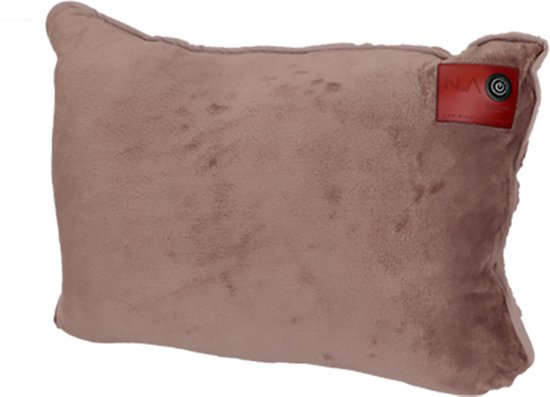 Nikki Amsterdam | The.Pillow | Taupe | Bruin | Duurzaam | Draadloos | 60 x 45 x 18cm | Infrarood | Warmtekussen | In en Outdoor | Loungekussen | incl 16.000 mAh Powerbank | Gebruiksduur: tot 14 uur