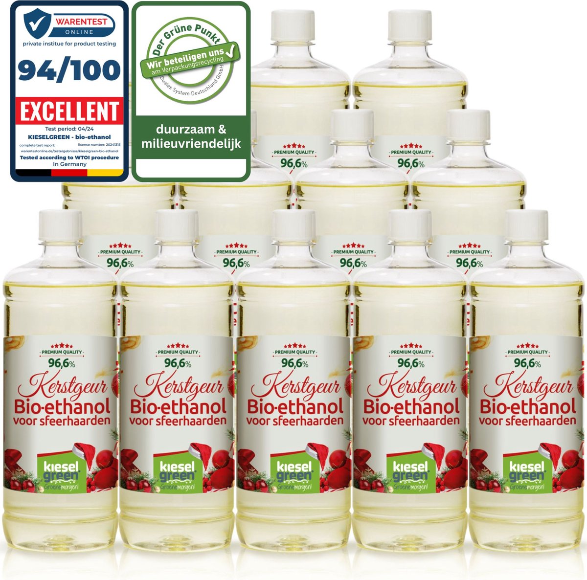 KieselGreen 24 Liter Bio-Ethanol Aroma mix (Appel/Kaneel, Bos, Geurloos, Lavendel, Roos, Vanille) - Bioethanol 96.6 KieselGreen 24 Liter Bio-Ethanol Aroma mix (Appel/Kaneel, Bos, Geurloos, Lavendel, Roos, Vanille) - Bioethanol 96.6
