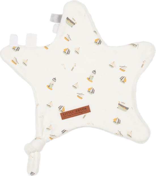 Little Dutch Knuffeldoek Ster Sailors Bay White 30 x 35 cm