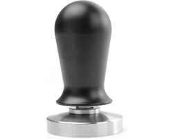 HENDI Koffie tamper met veer – roestvast staal – zwart aluminium handvat – ⌀58x(H)100mm