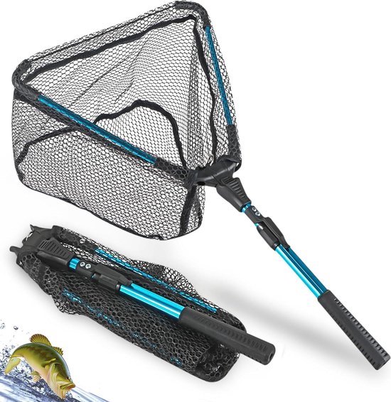 Opvouwbaar Luya schepnet Voor Vissen Blauw 90 Cm Fijnmazig Vijver opvouwbaar-luya-schepnet-voor-vissen-blauw-90-cm-fijnmazig-vijver