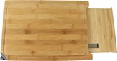Bol.com OTIX Keukenweegschaal - Snijplank - en Messenslijper - 3in1 Snijplank - 38x258x35cm - Bamboe aanbieding