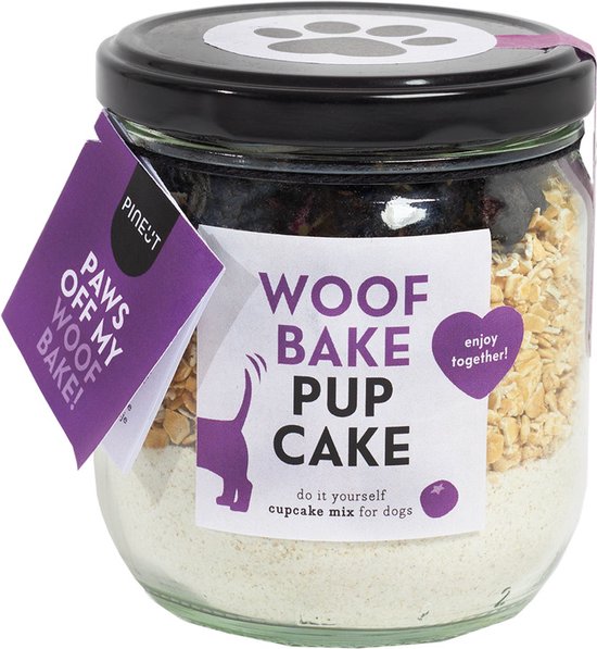Pineut ® Hondensnacks - Woof Bake Pupcake - Lekkere honden snacks voor de hond (en baas) - DIY Cadeau - Verjaardag Hond - Verantwoorde hondenkoekjes - Perfect Dierendag cadeautje