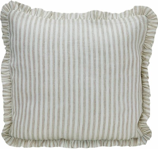 LOBERON Housse de coussin lot de 2 Brenda bleu/blanc