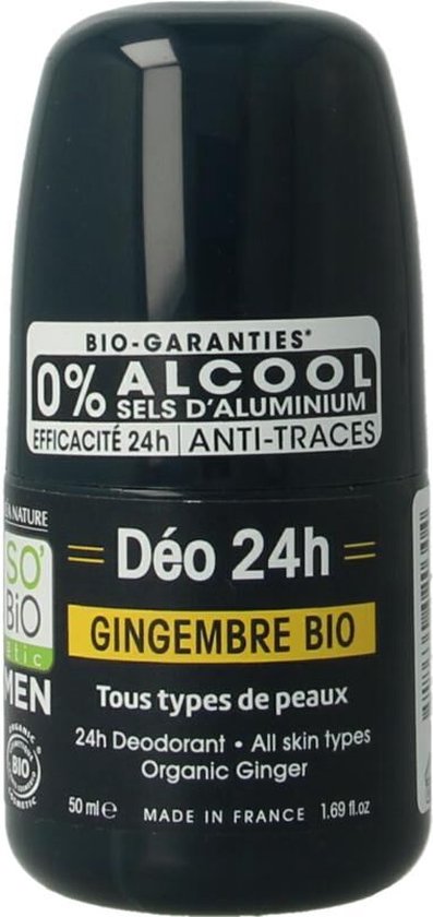 So bio etic Deo voor mannen met gember