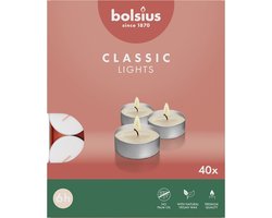 Bolsius - 240 Waxinelichtjes - Wit - 6 uur - Theelichtjes - 6 branduren - Grootverpakking