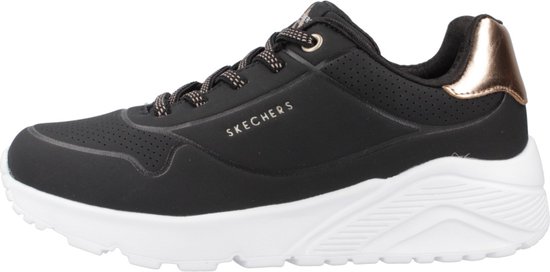Skechers Uno Lite meisjes sneakers zwart goud - Maat 36 - Extra comfort - Memory Foam