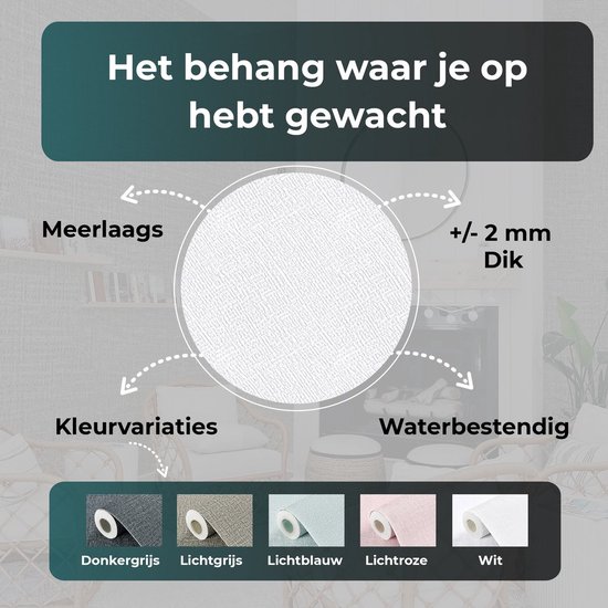NOMA Therm Fleece Isolatiebehang Voor Binnenmuurisolatie 4 Mm X 50 Cm X 10 M