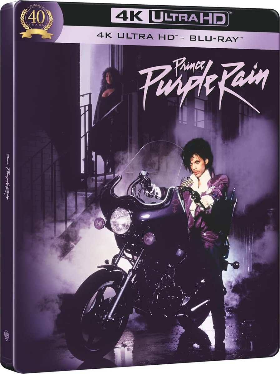 Purple Rain (1984) 40th Anniversary Steelbook - Motorbike [4K Ultra HD + Blu-ray] [2024] [Region Free]