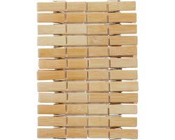 Cepewa Houten wasknijpers - 24x stuks - 7 cm - Huishoudelijke producten - knijpers - was ophangen
