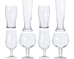 Verschillende bierglazen set 8 stuks - Glazen voor bier - Speciaal bier - Proefglazen set Verschillende bierglazen set 8 stuks - Glazen voor bier - Speciaal bier - Proefglazen set