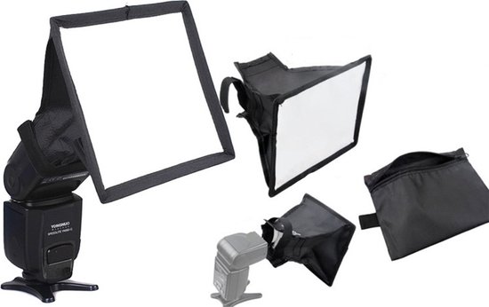 Foto: Opvouwbaar flash light diffuser softbox voor speedlight 20 30cm