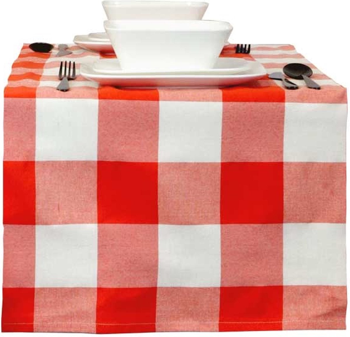 Unique Living - Tafelloper Kristi Red -45x150cm