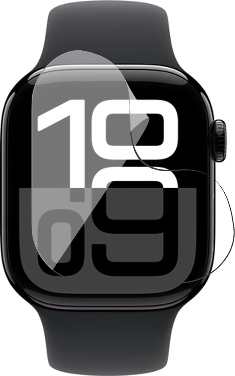 Screenprotector geschikt voor Apple Watch Series 10 46mm - 1x FlexGuard Screen Protector