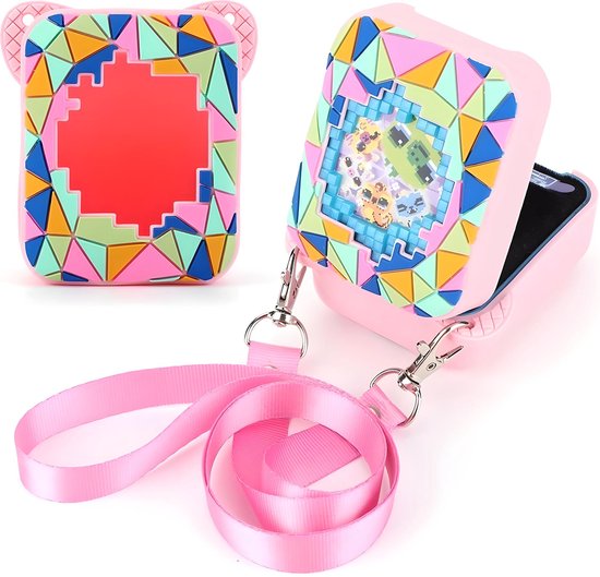 Beschermhoesje - Geschikt voor Bitzee Magicals - siliconen - Hoesje - Roze