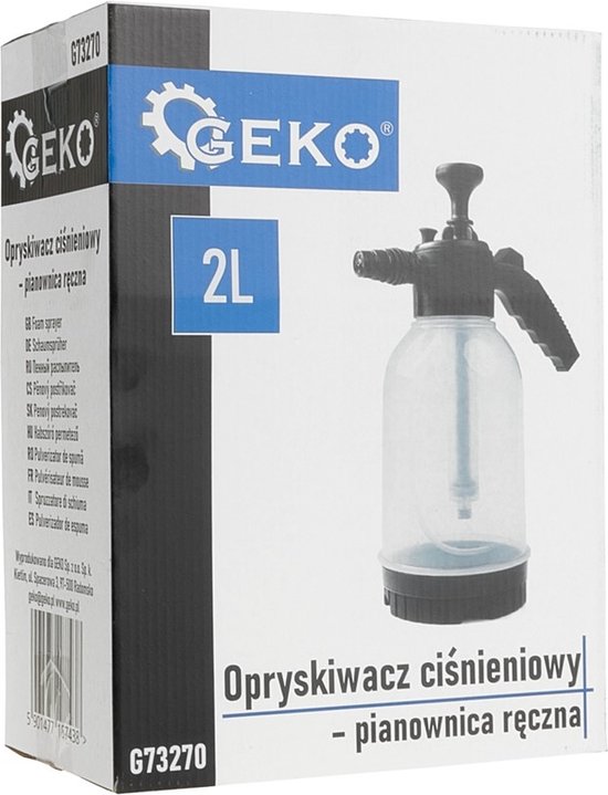 GEKO Tuinspuit en schuimgenerator - 2 liter - Transparante tank - Duurzaam kunststof van Geko — afbeelding 5