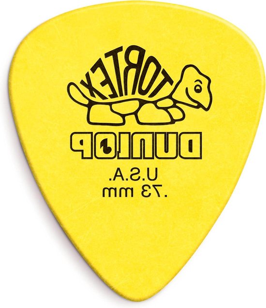 Dunlop Tortex Standard Guitar Picks .73mm – Yellow, 72-Pack (418R073)