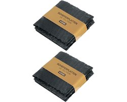 Cepewa Onderzetters - 20x - 10 x 10 cm - leisteen - glazen onderzetters