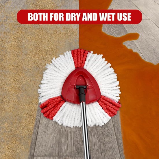 Driehoek dweil - 130 cm - Dweilset - Dwijlset - Dwijl - Microvezel Mop - Dwijl Doek - Vloermop Driehoek dweil - 130 cm - Dweilset - Dwijlset - Dwijl - Microvezel Mop - Dwijl Doek - Vloermop
