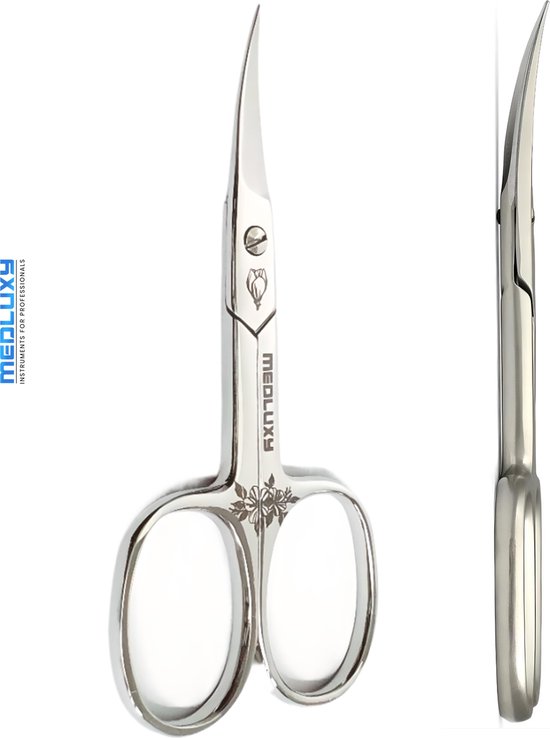 MEDLUXY® Pro - Ciseaux à ongles - 9,5 cm - Bord tranchant incurvé (Ciseaux à ongles robustes pour ongles des mains et des pieds, Pédicure - Manucure) [MP0569]